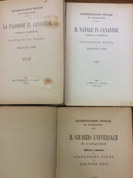 RAPPRESENTAZIONI POPOLARI IN PIEMONTE.