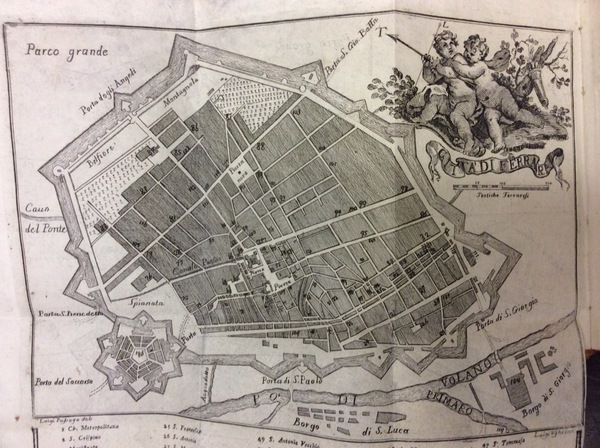 GUIDA DEL FORESTIERE PER LA CITTA' DI FERRARA.