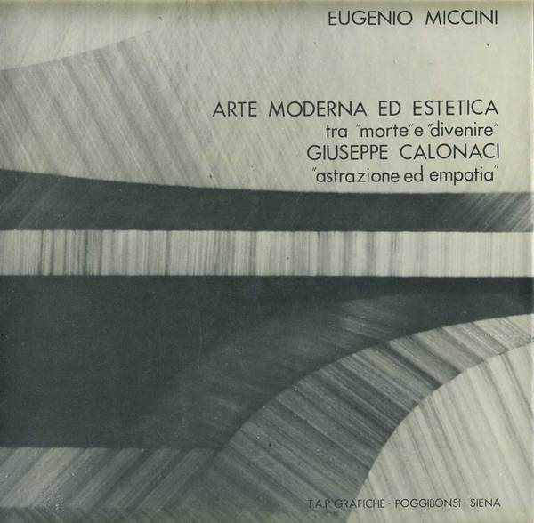 ARTE MODERNA ED ESTETICA. - TRA MORTE" e DIVENIRE": GIUSEPPE …