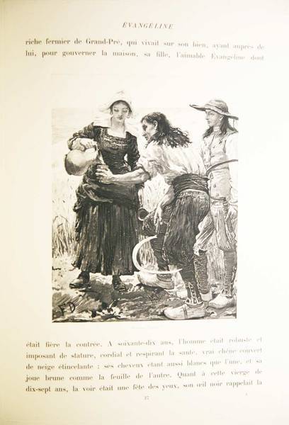 EVANGELINE. - Conte d'Acadie. Etude littéraire et traduction par Louis …