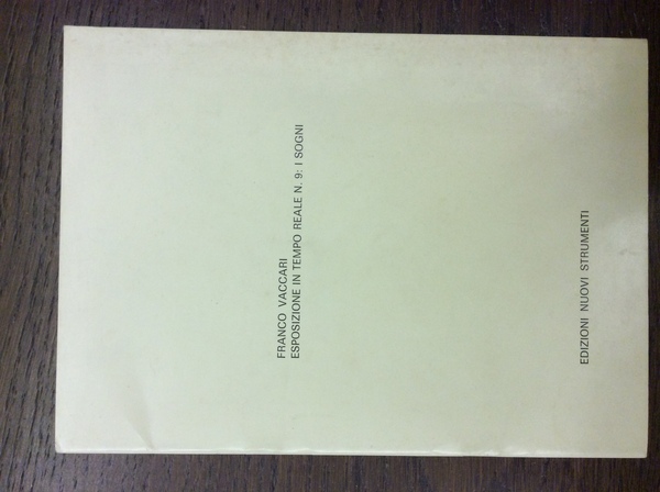 ESPOSIZIONE IN TEMPO REALE N. 9: I SOGNI.