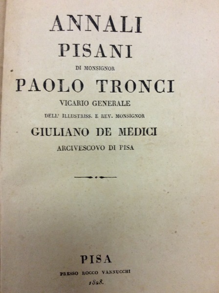 ANNALI PISANI.