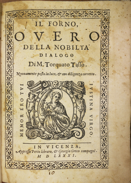 IL FORNO, OVERO DELLA NOBILTA'. - Dialogo. Nuovamente posto in …