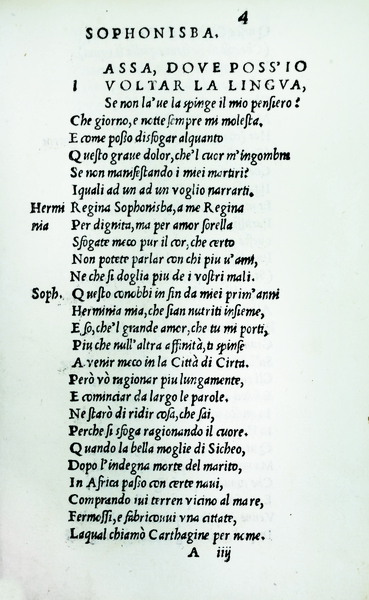 LA SOPHONISBA, LI RETRATTI, EPISTOLA, ORACION AL SERENISSIMO PRINCIPE DI …