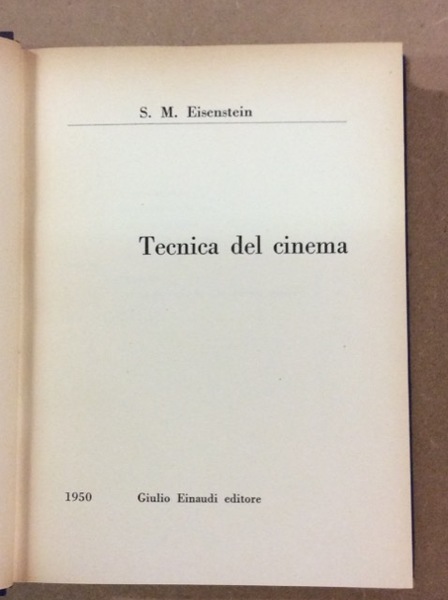 TECNICA DEL CINEMA.