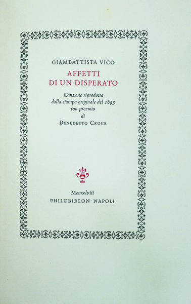 AFFETTI DI UN DISPERATO. - Canzone riprodotta dalla stampa originale …