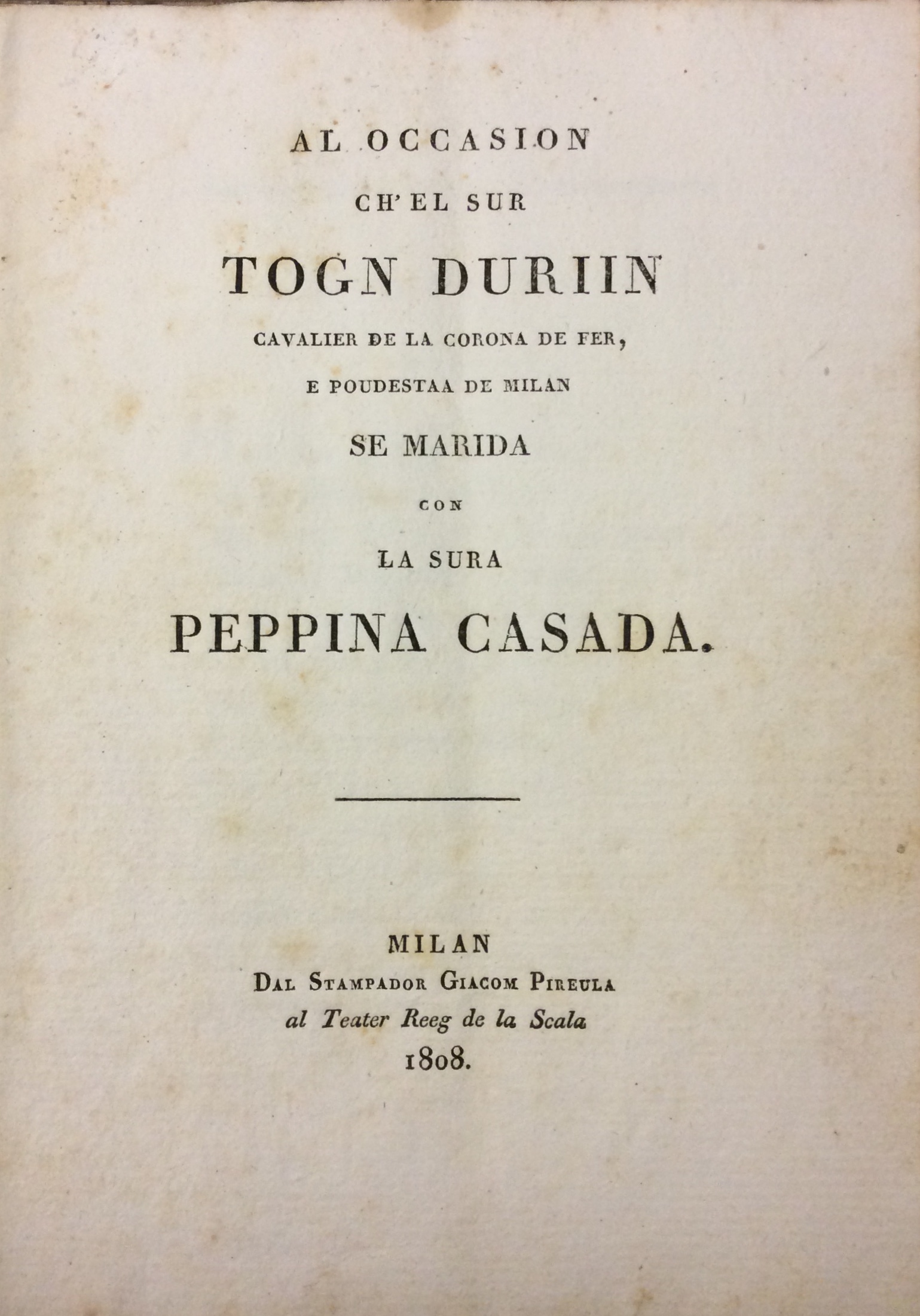 AL OCCASION CHEL SUR TOGN DURIIN, CAVALIER DE LA CORONA …