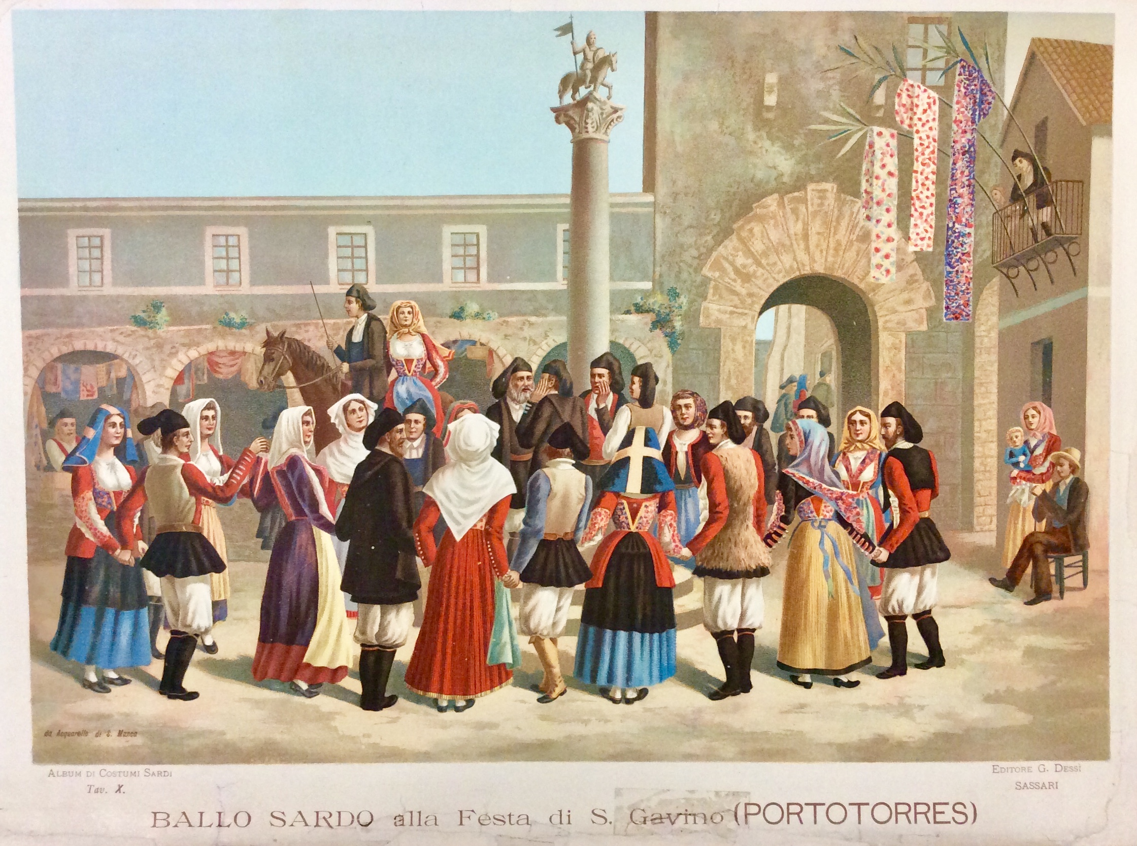 ALBUM DI COSTUMI SARDI. - Con note illustrative di Enrico …
