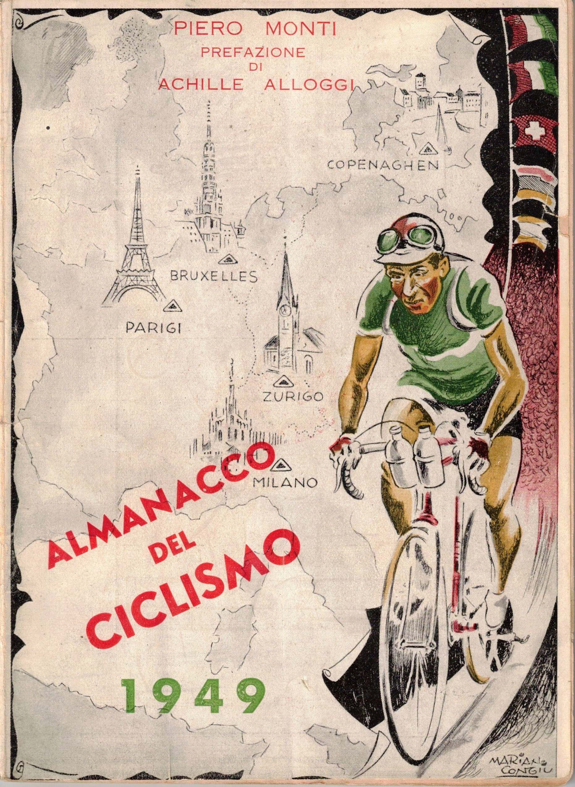 ALMANACCO DEL CICLISMO 1949. - Prefazione di Achille Alloggi.