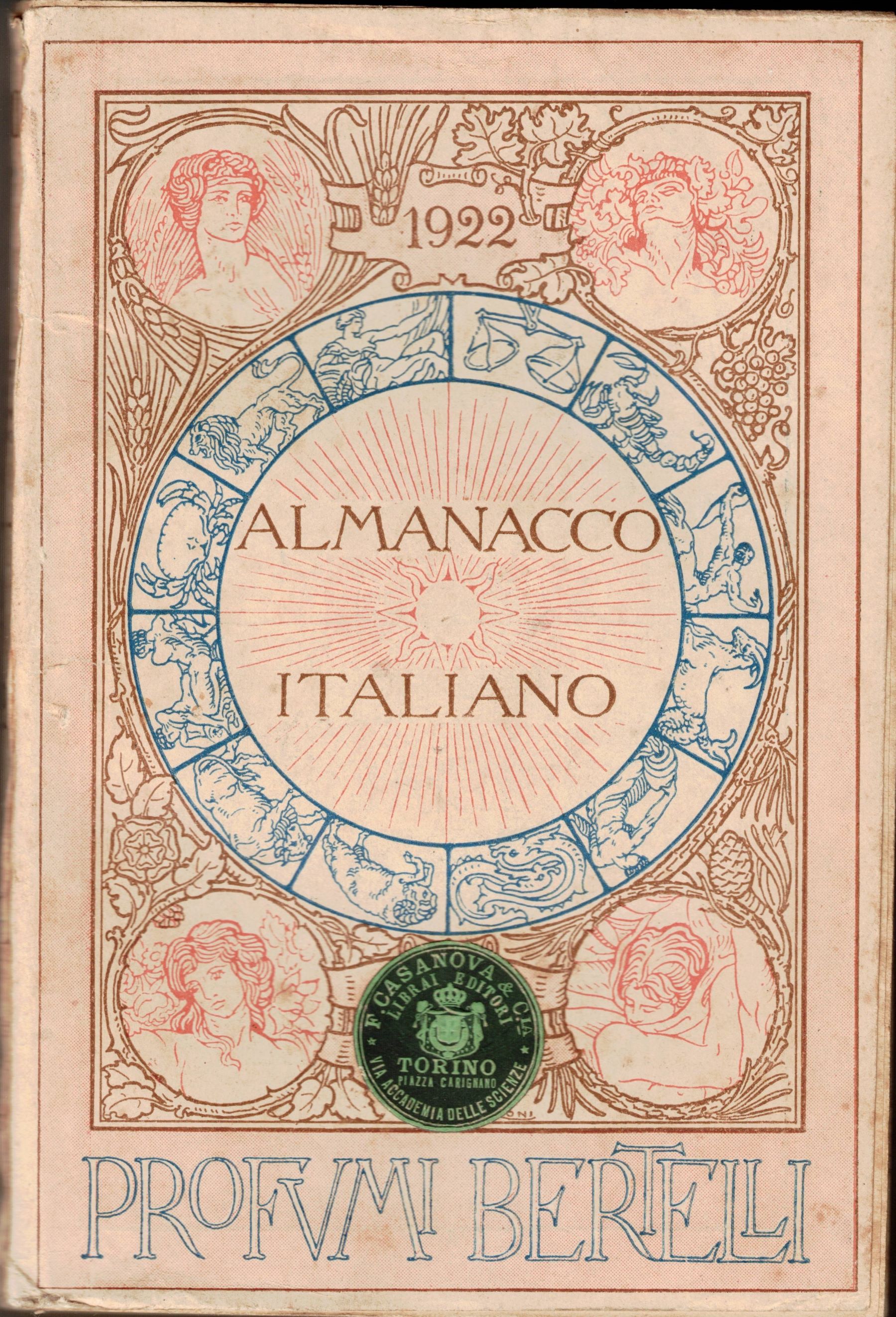 ALMANACCO ITALIANO. VOLUME XXVII PER L'ANNO 1922. - Piccola enciclopedia …