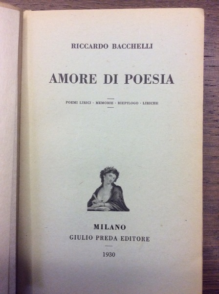 AMORE DI POESIA. - Poemi lirici - Memorie - Riepilogo …