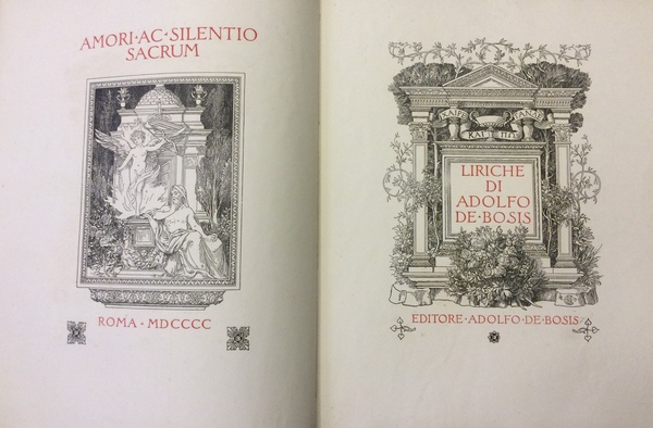 AMORI AC SILENTIO SACRUM. - Liriche.