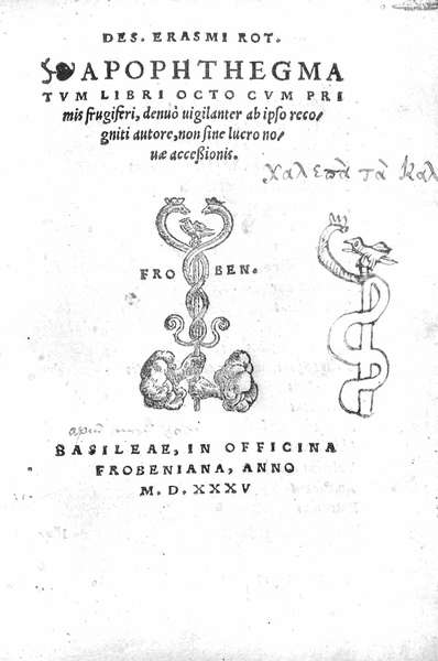 APOPHTHEGMATUM LIBRI OCTO. - Cum primis frugiferi, denuò vigilanter ab …