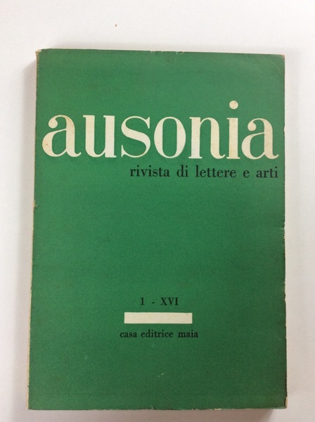 AUSONIA. - Rivista di lettere e arti. Direttore Luigi Fiorentino.