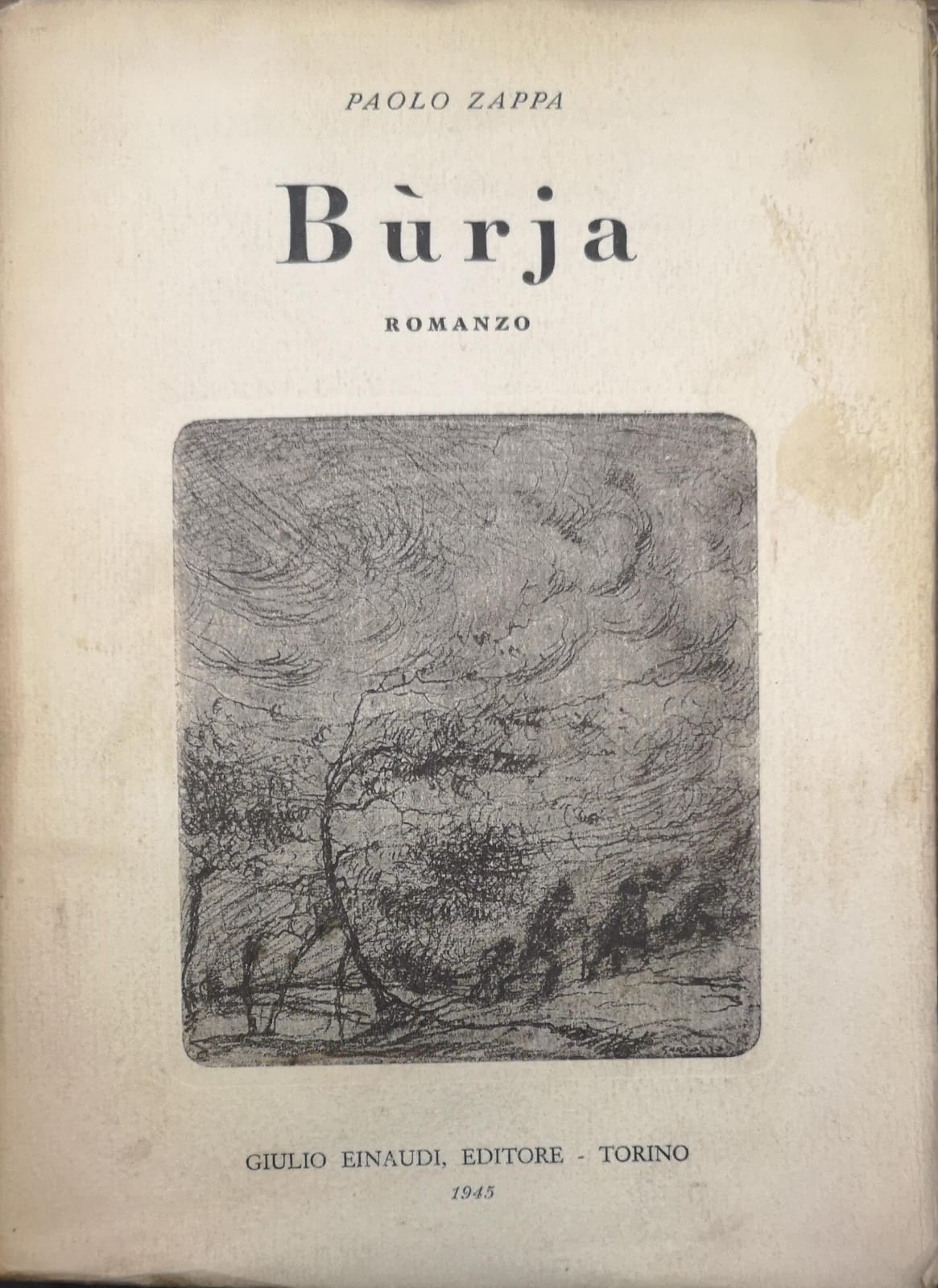 BÙRJA. ROMANZO. - Terza edizione.