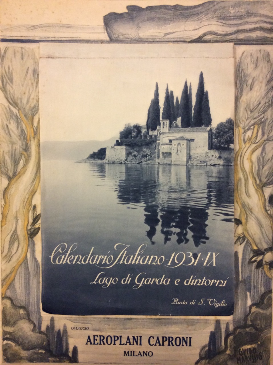 CALENDARIO ITALIANO 1931 - IX. LAGO DI GARDA E DINTORNI. …