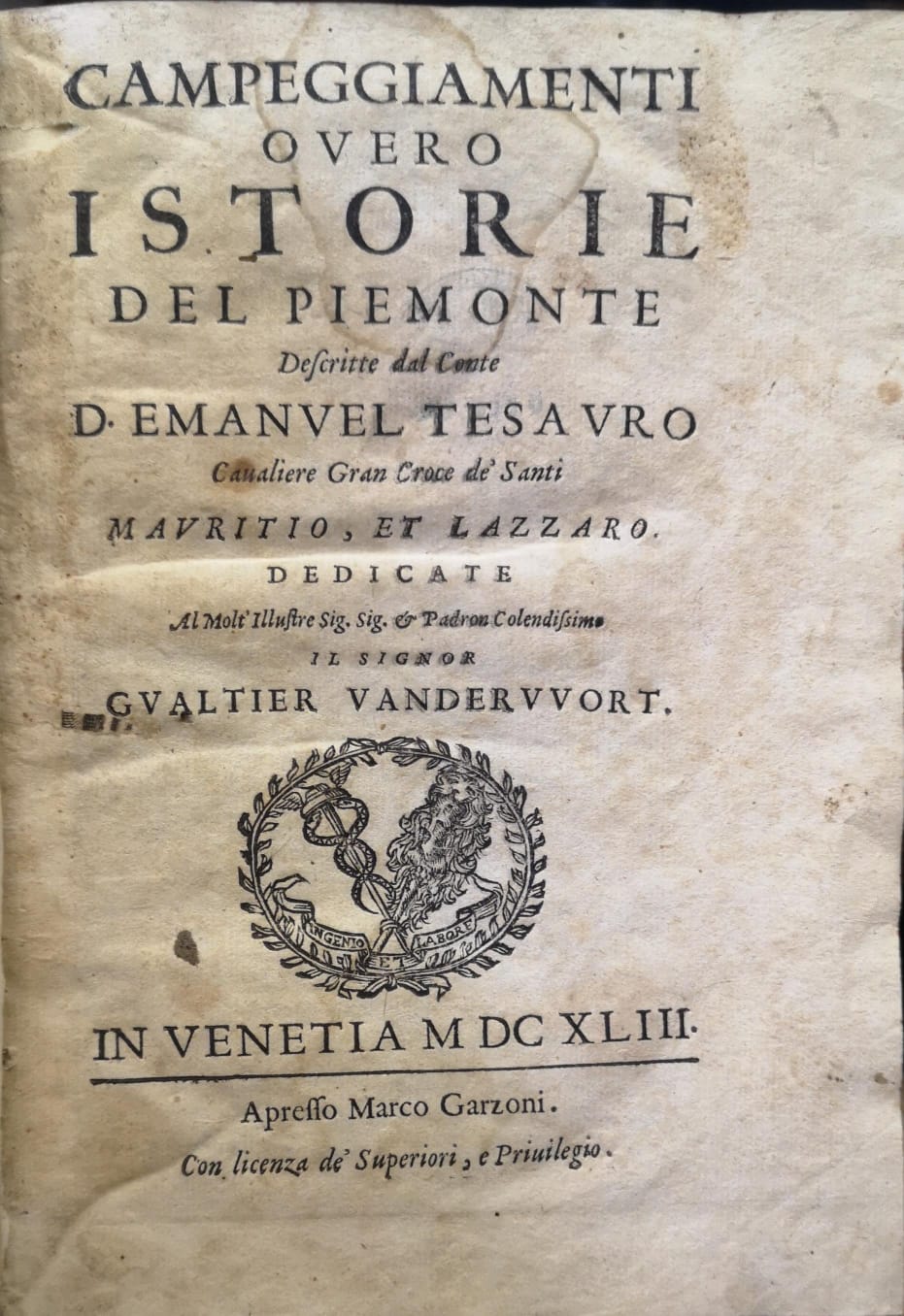 CAMPEGGIAMENTI OVERO ISTORIE DEL PIEMONTE.