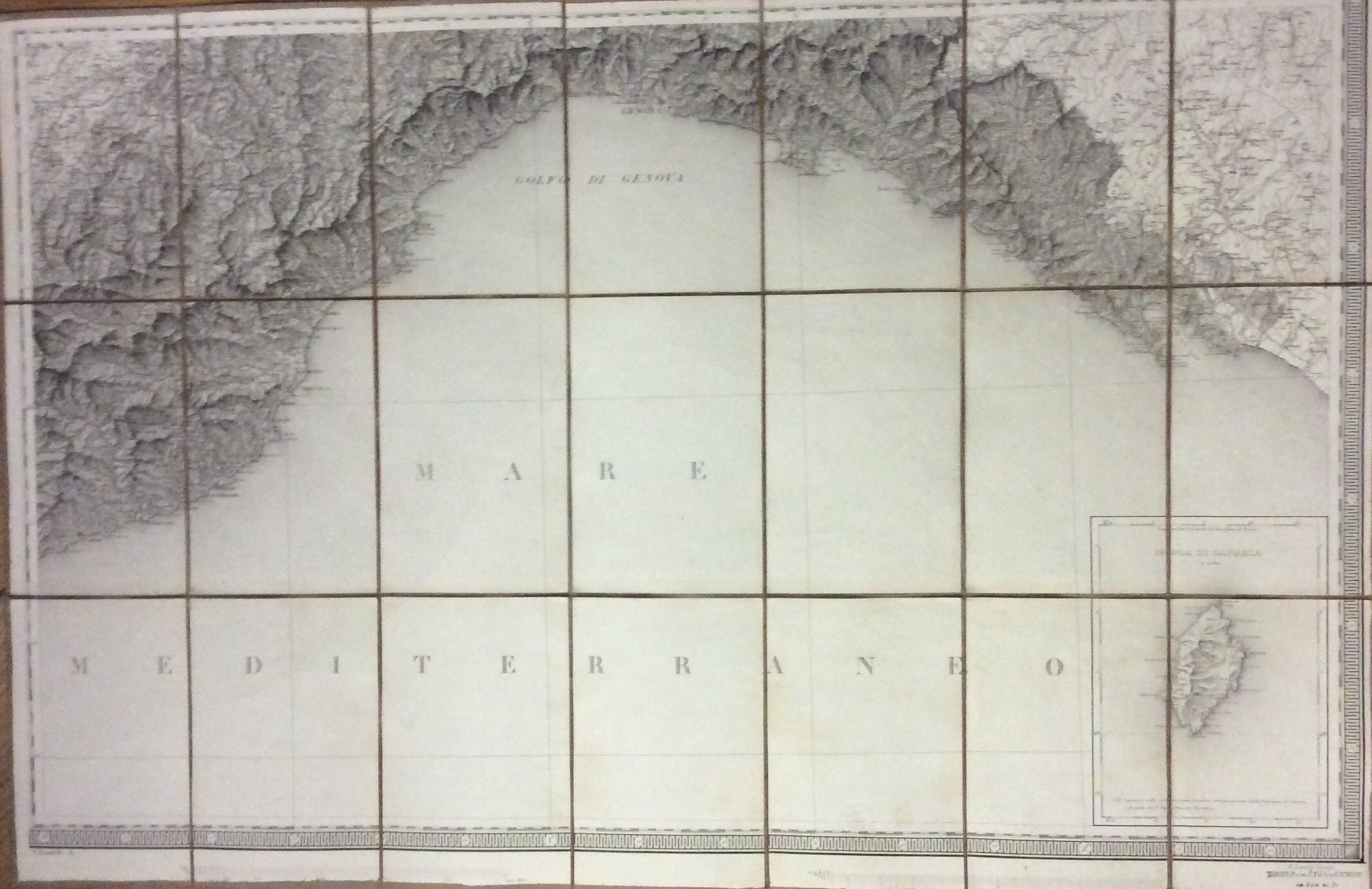 CARTA DEGLI STATI DI SUA MAESTÀ SARDA IN TERRAFERMA. Foglio …