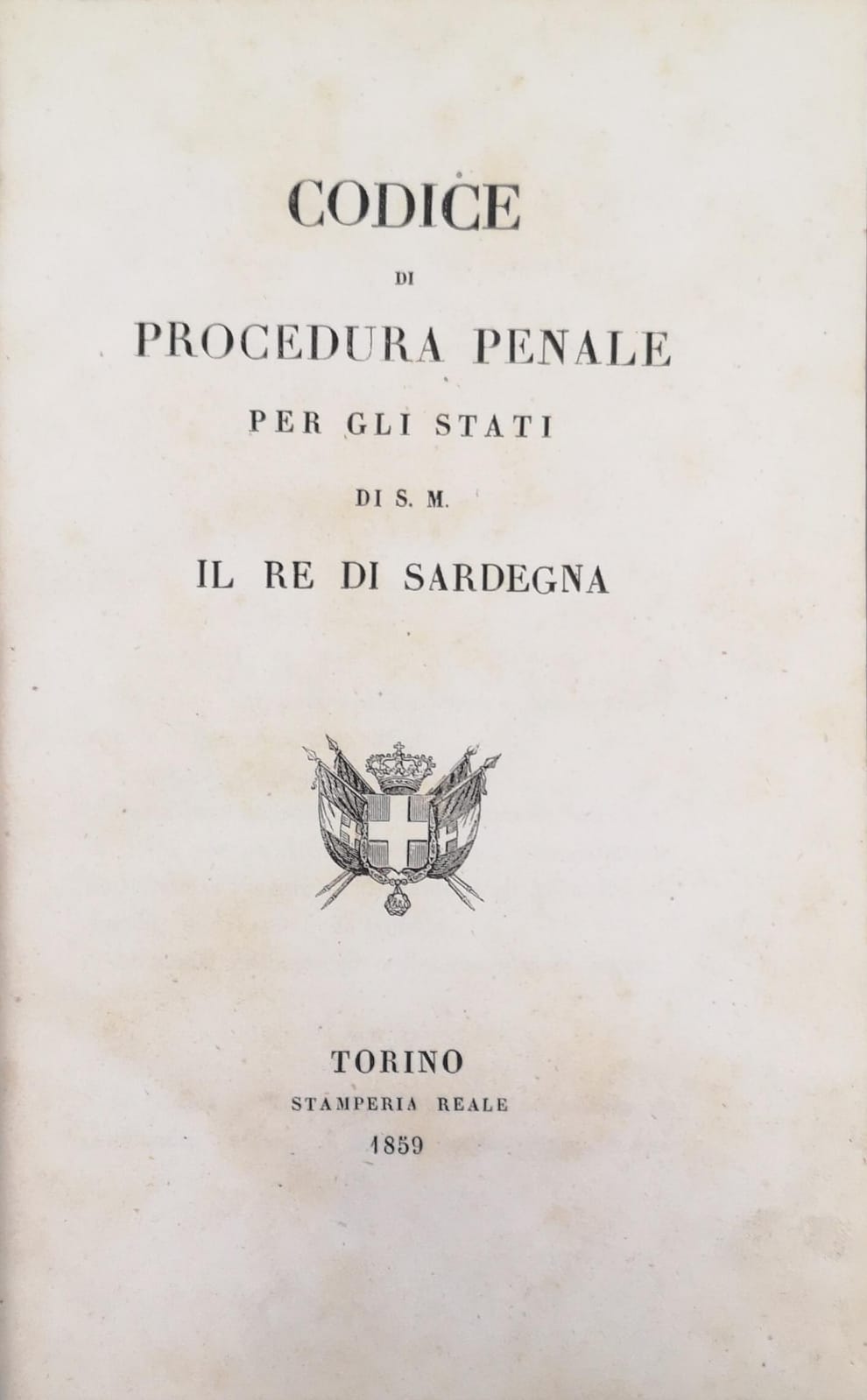 CODICE DI PROCEDURA PENALE PER GLI STATI DI SM IL …