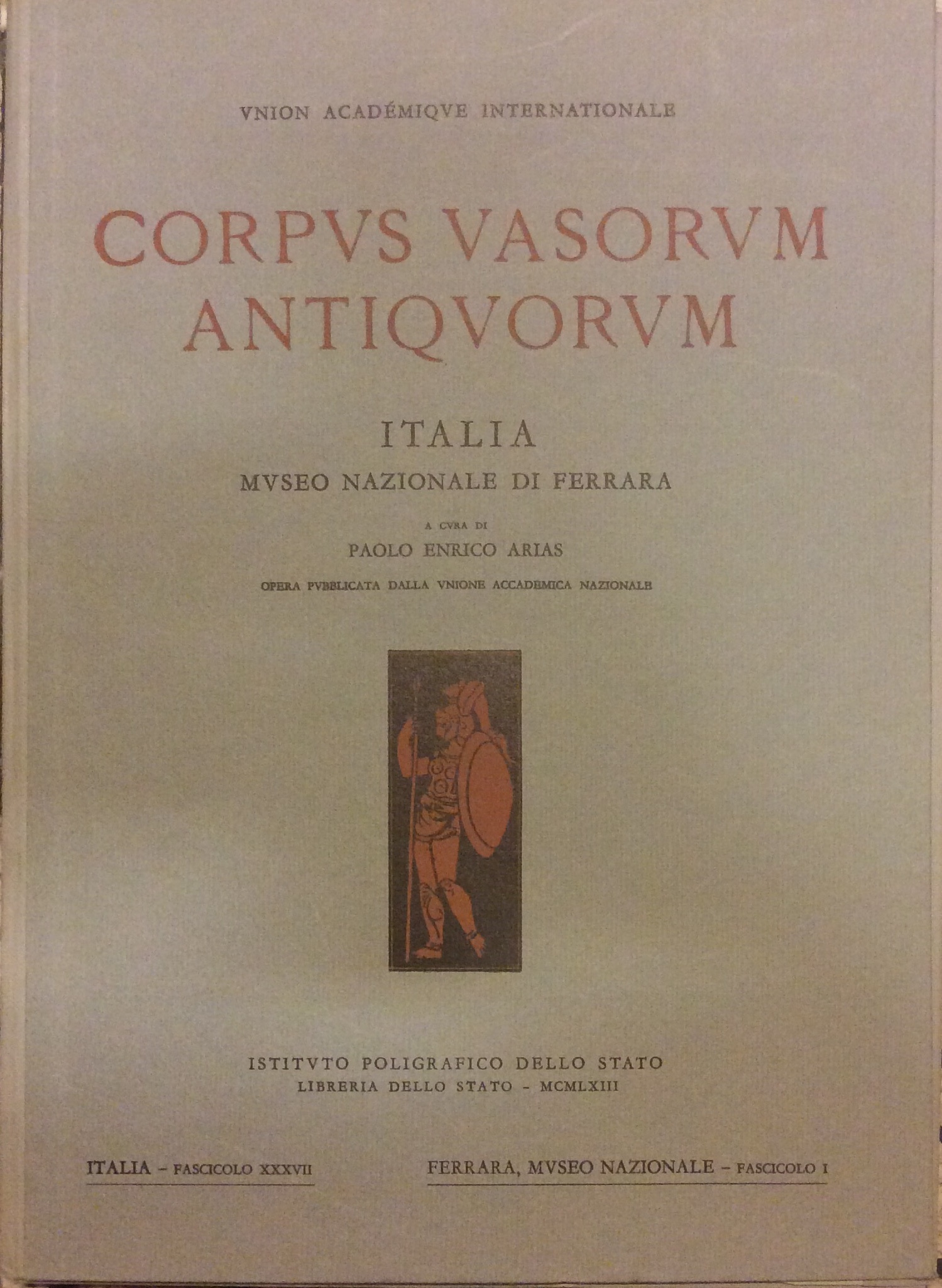 CORPUS VASORUM ANTIQUORUM - ITALIA, 37. - Ferrara, Museo Nazionale …