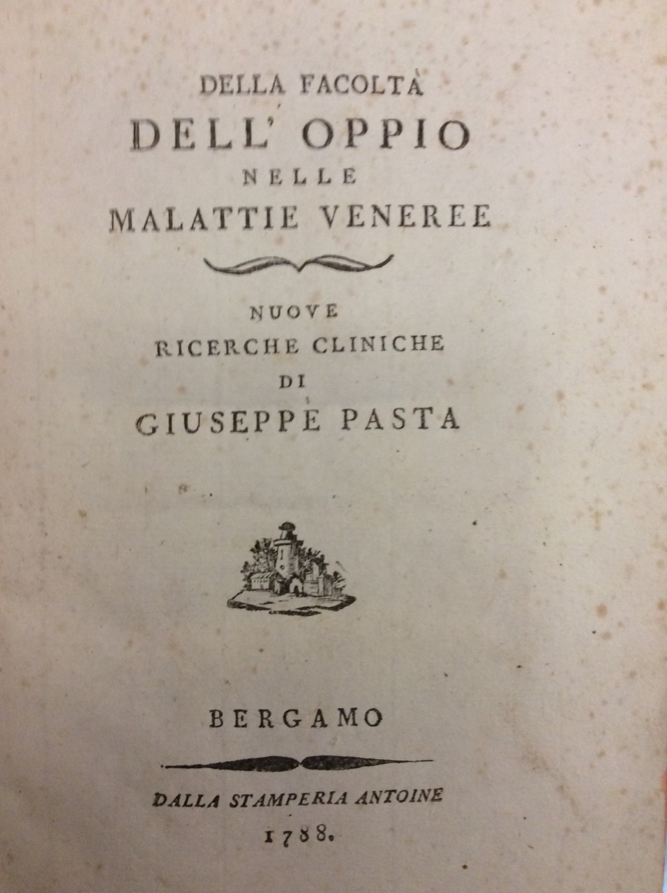 DELLA FACOLTÀ DELL'OPPIO NELLE MALATTIE VENEREE. - Nuove ricerche cliniche …