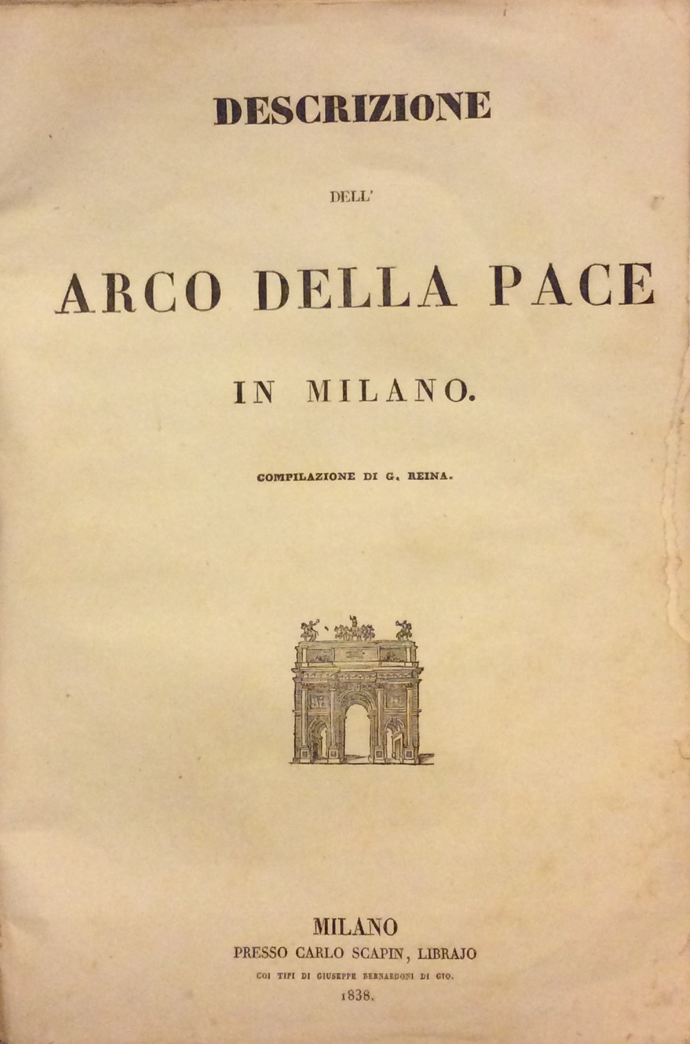 DESCRIZIONE DELL'ARCO DELLA PACE IN MILANO.