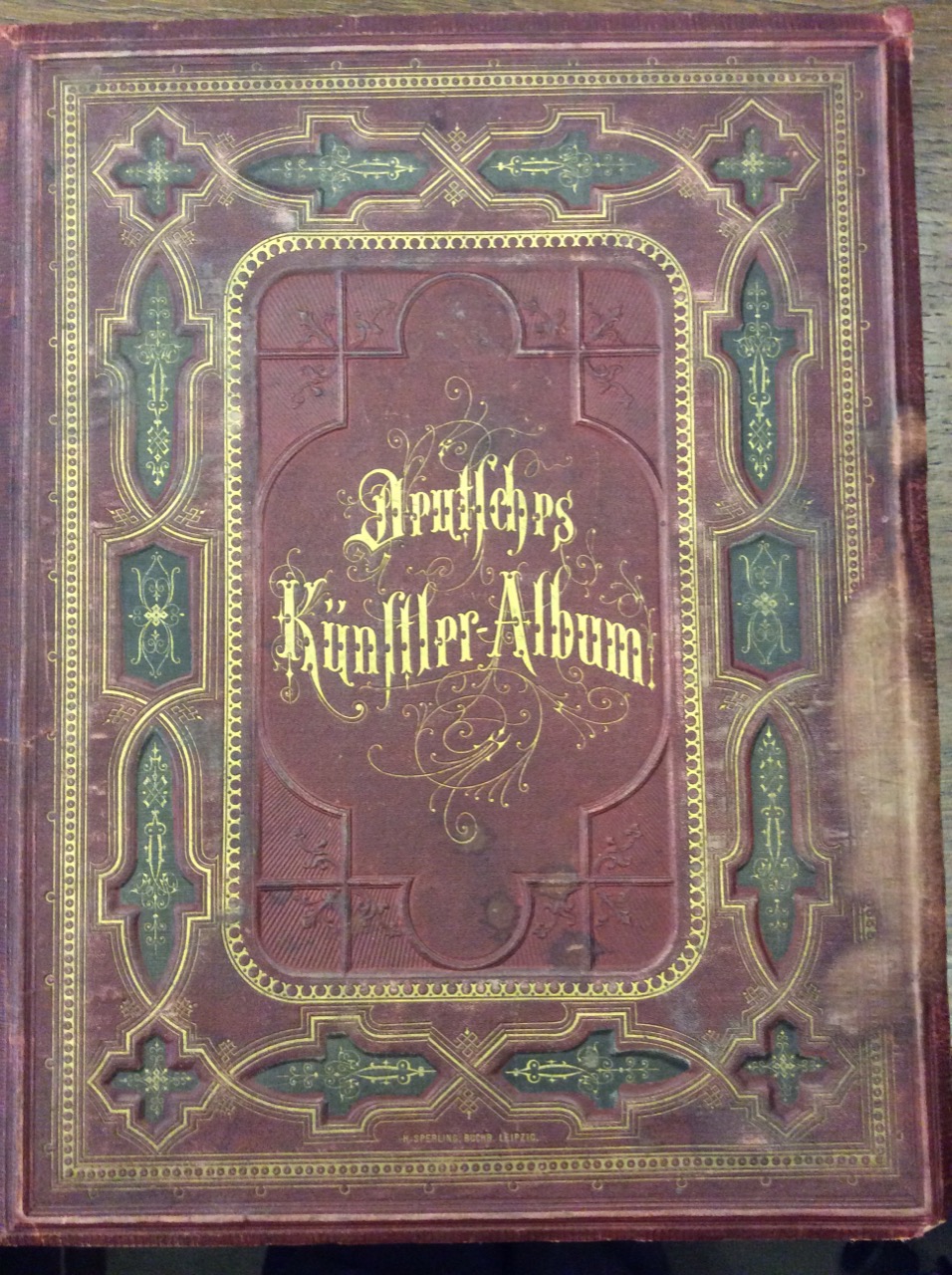 DEUTSCHES KUNSTLER-ALBUM. - Mit Beitraegen lebender Kuenstler und Dichter.