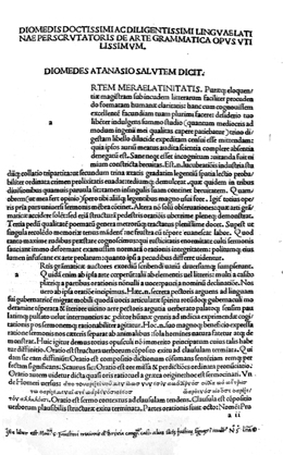 DIOMEDIS DOCTISSIMI AC DILIGENTISSIMI LINGUAE LATINAE PERSCRUTATORIS DE ARTE GRAMMATICA …