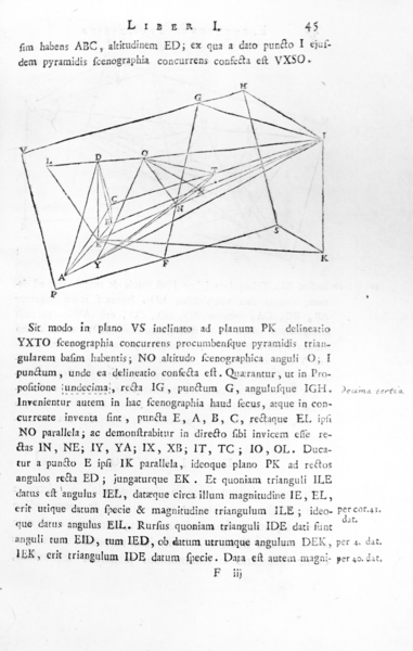 ELEMENTORUM PROSPECTIVAE LIBRI II. - Opus posthumum. Recensuit et edidit …