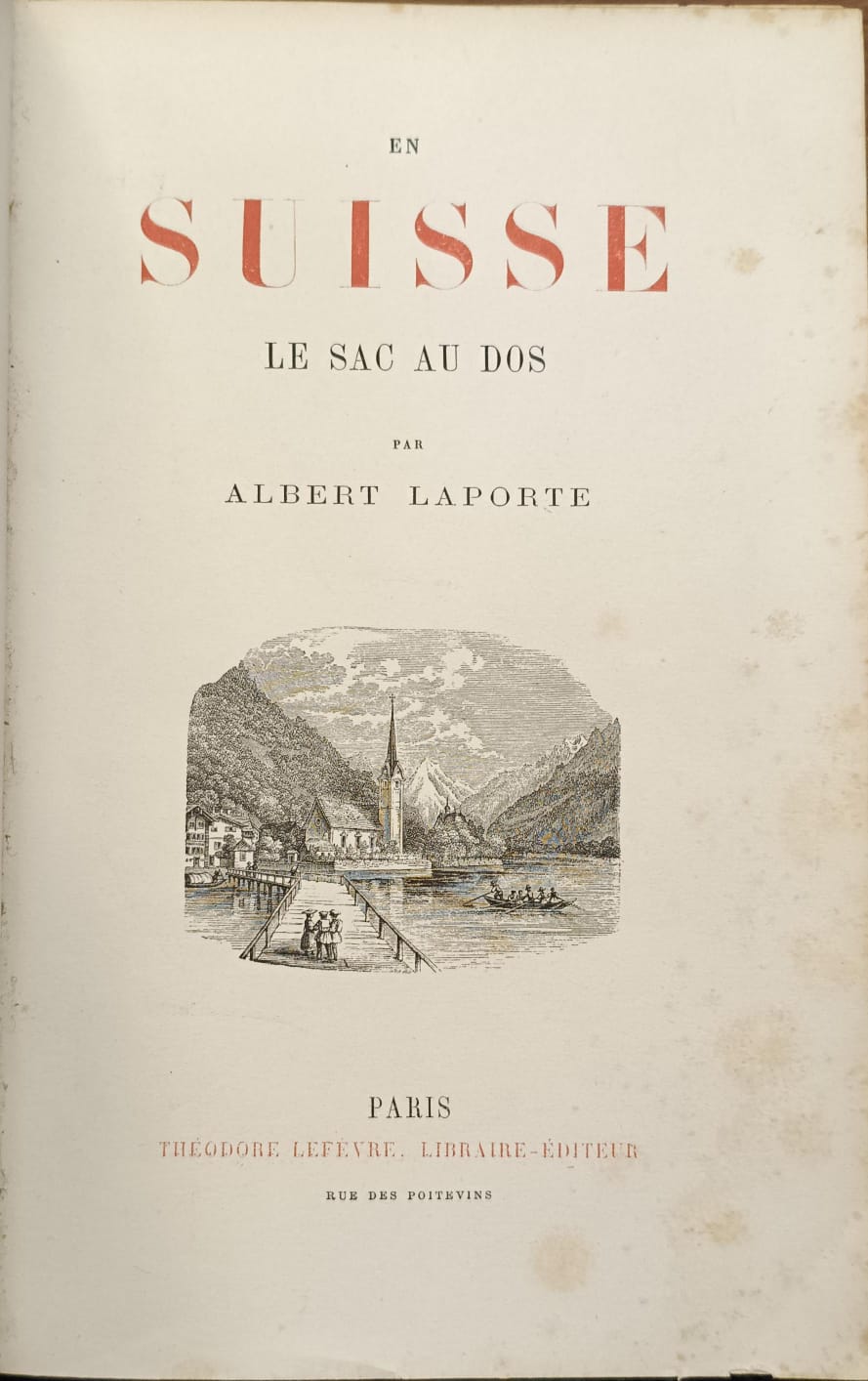 EN SUISSE. - Le sac au dos.