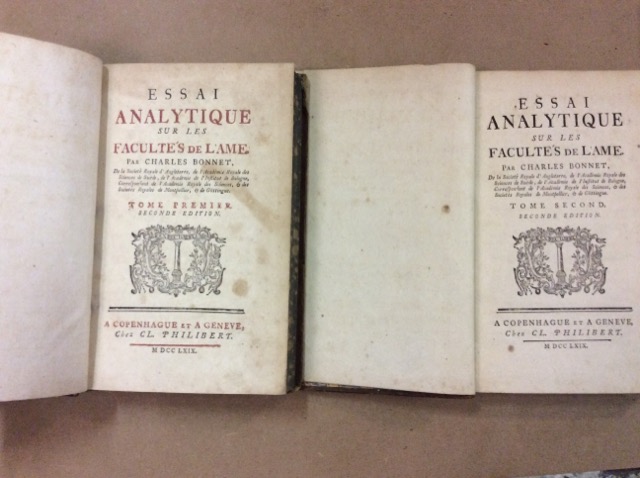 ESSAI ANALYTIQUE SUR LES FACULTES DE L'AME. - Seconde edition.