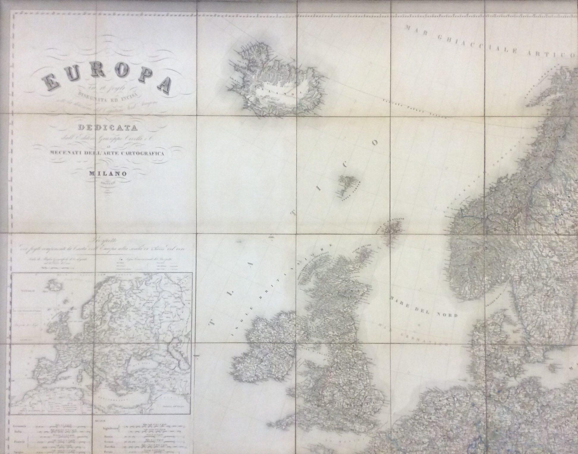 EUROPA. - Disegnata ed incisa in 16 fogli, sotto la …