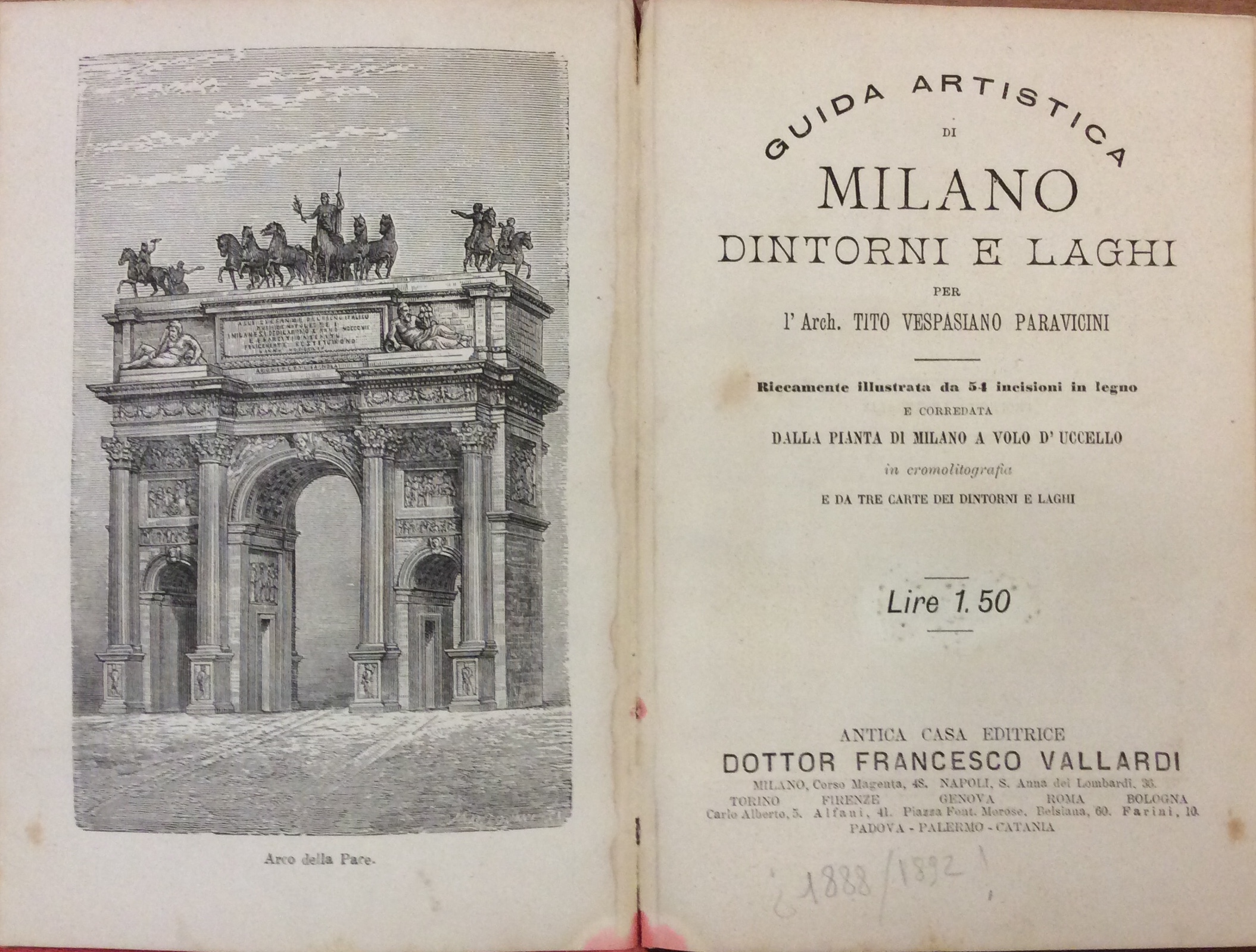 GUIDA ARTISTICA DI MILANO, DINTORNI E LAGHI.