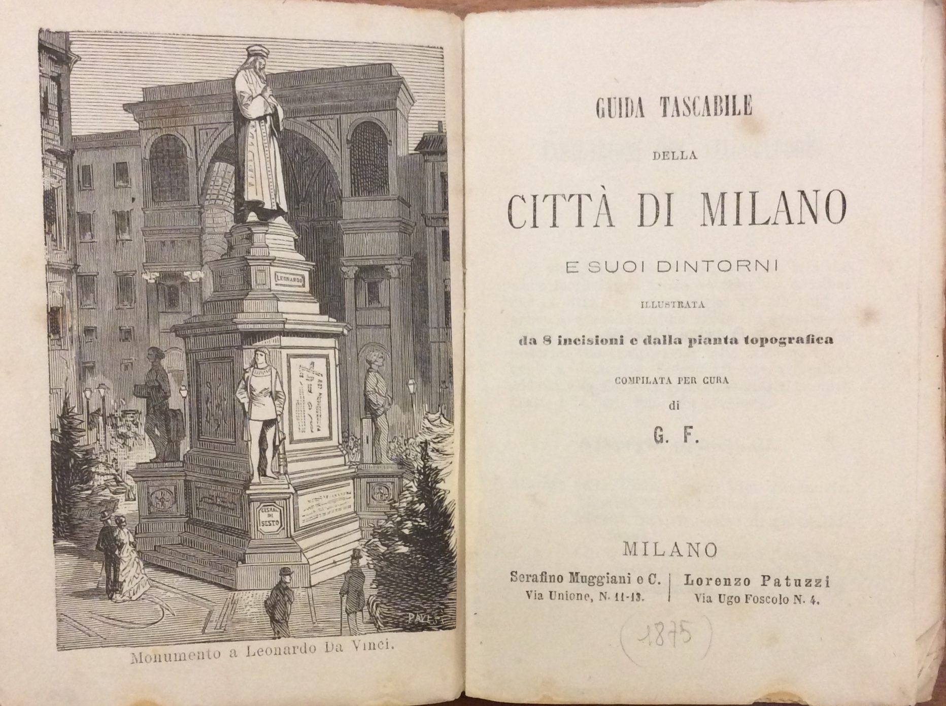 GUIDA TASCABILE DELLA CITTA' DI MILANO. - E suoi dintorni.