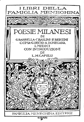 I LIBRI DELLA FAMIGLIA MENEGHINA. Tutto il pubblicato.