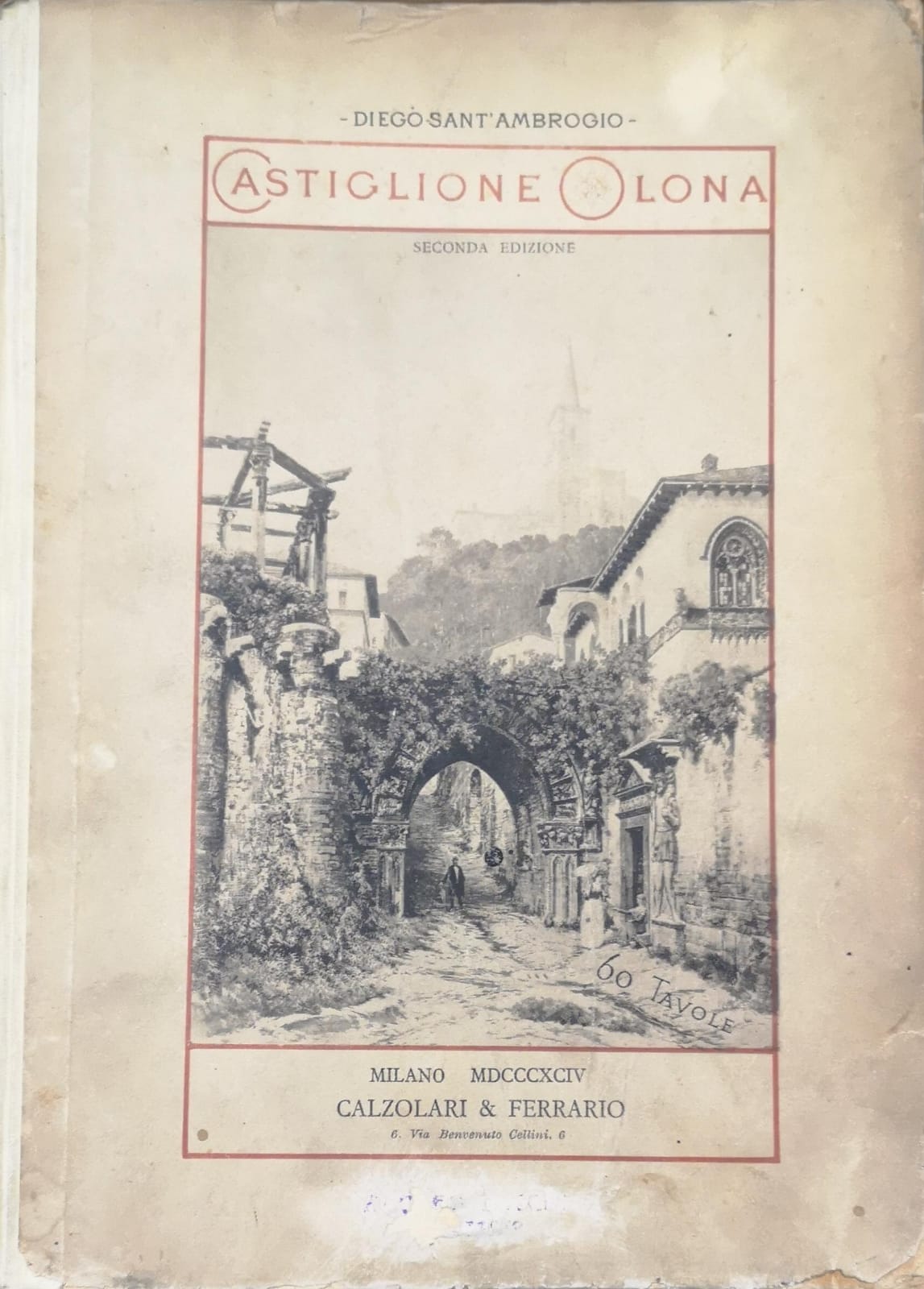 IL BORGO DI CASTIGLIONE OLONA. - Illustrazione artistica.