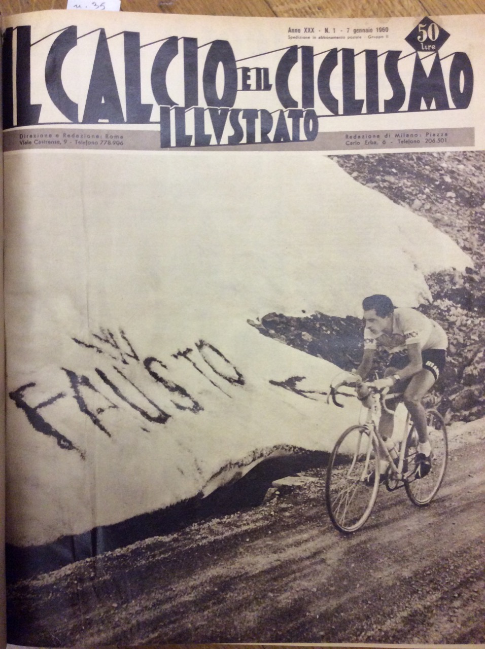 IL CALCIO E IL CICLISMO ILLUSTRATO - ANNATA 1960.