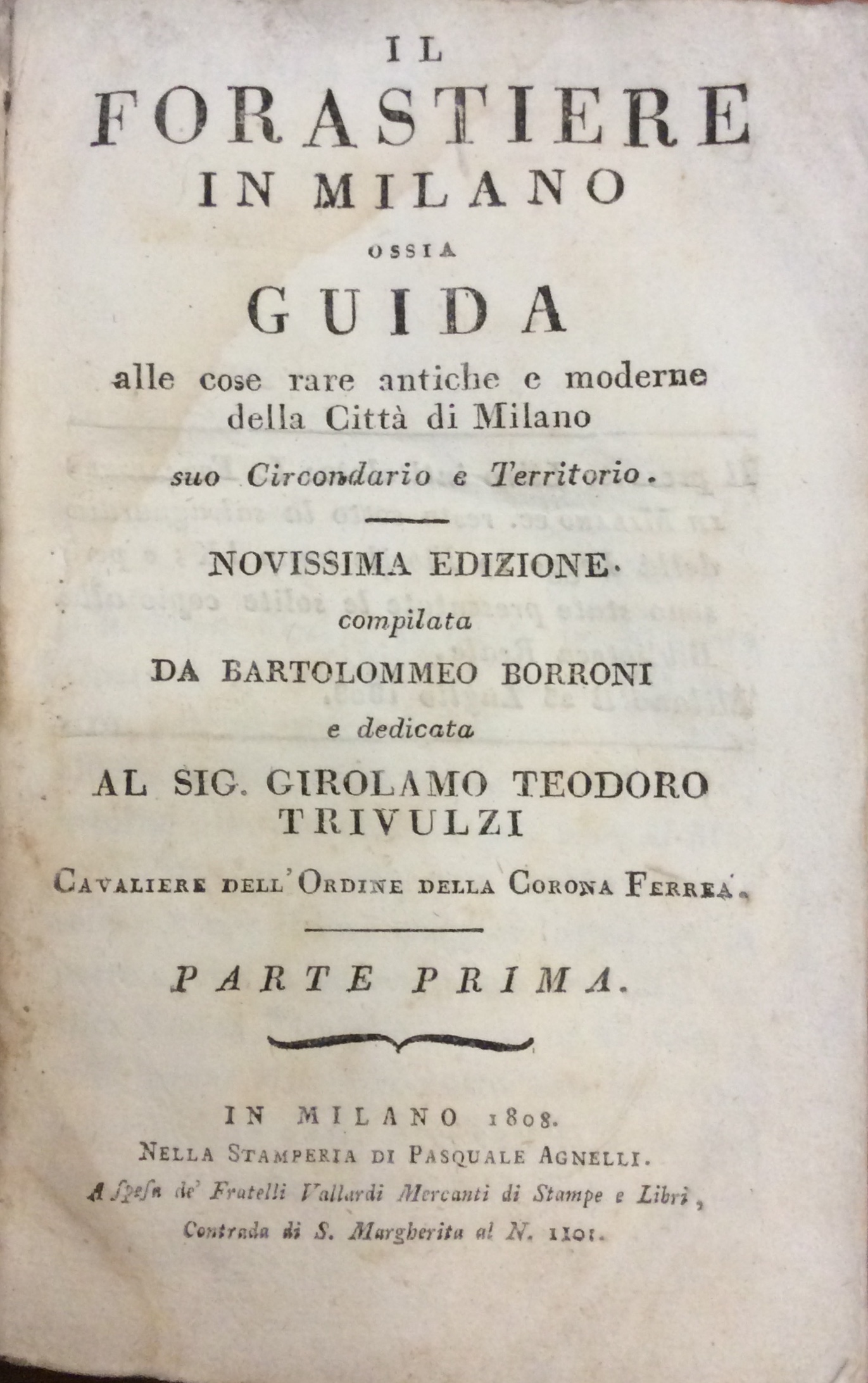 IL FORASTIERE IN MILANO OSSIA GUIDA ALLE COSE RARE ANTICHE …