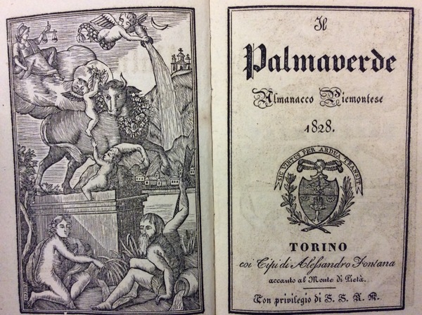 IL PALMAVERDE - 1828. - Almanacco Piemontese.