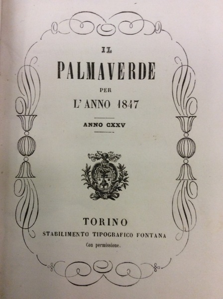 IL PALMAVERDE - 1847. - Anno CXXV.
