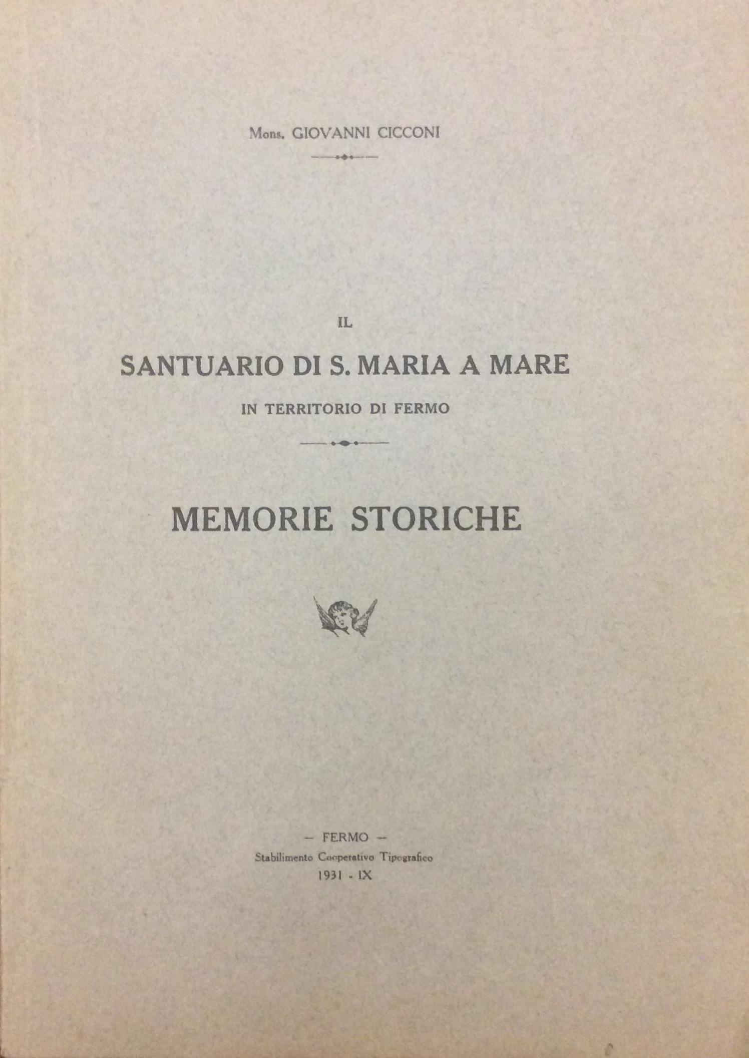 IL SANTUARIO DI S. MARIA A MARE IN TERRITORIO DI …