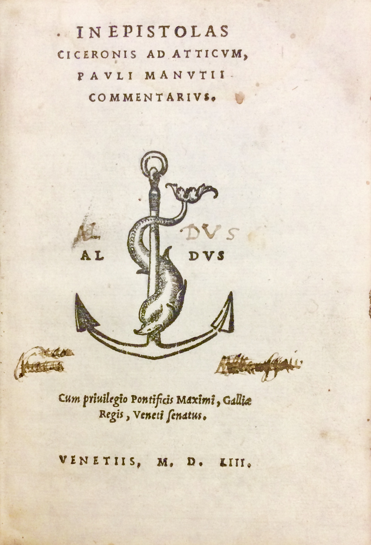 IN EPISTOLAS CICERONIS AD ATTICUM, PAULI MANUTII COMMENTARIUS.