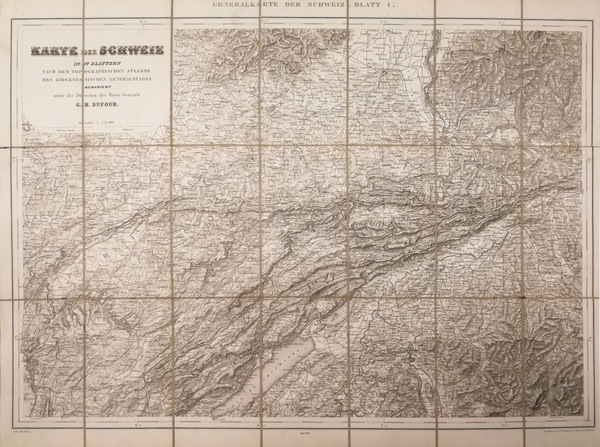 KARTE DER SCHWEIZ IN IV BLATTERN NACH DEM TOPOGRAPHISCHEN ATLASSE …