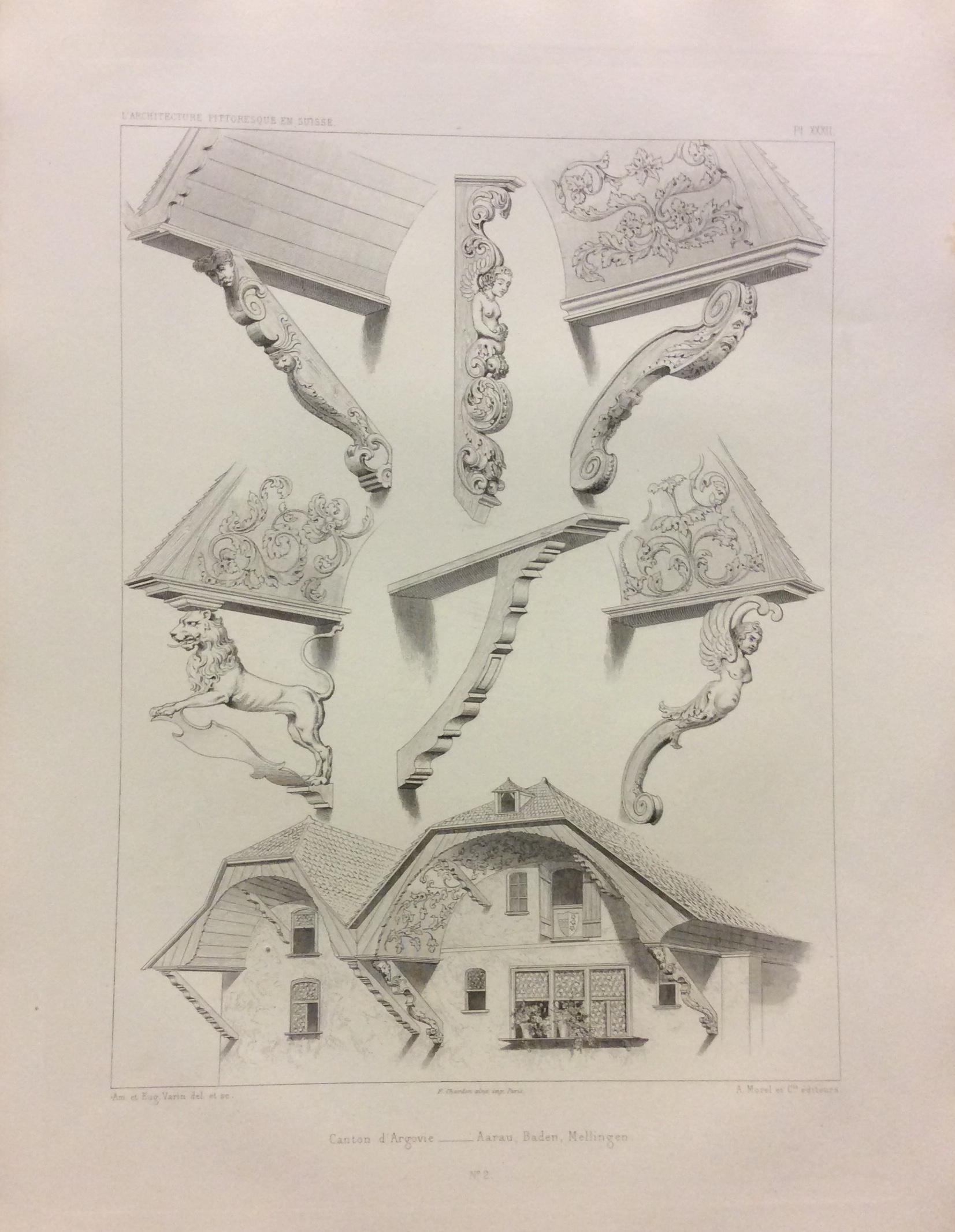 L'ARCHITECTURE PITTORESQUE EN SUISSE. - Ou choix de constructions rustiques …