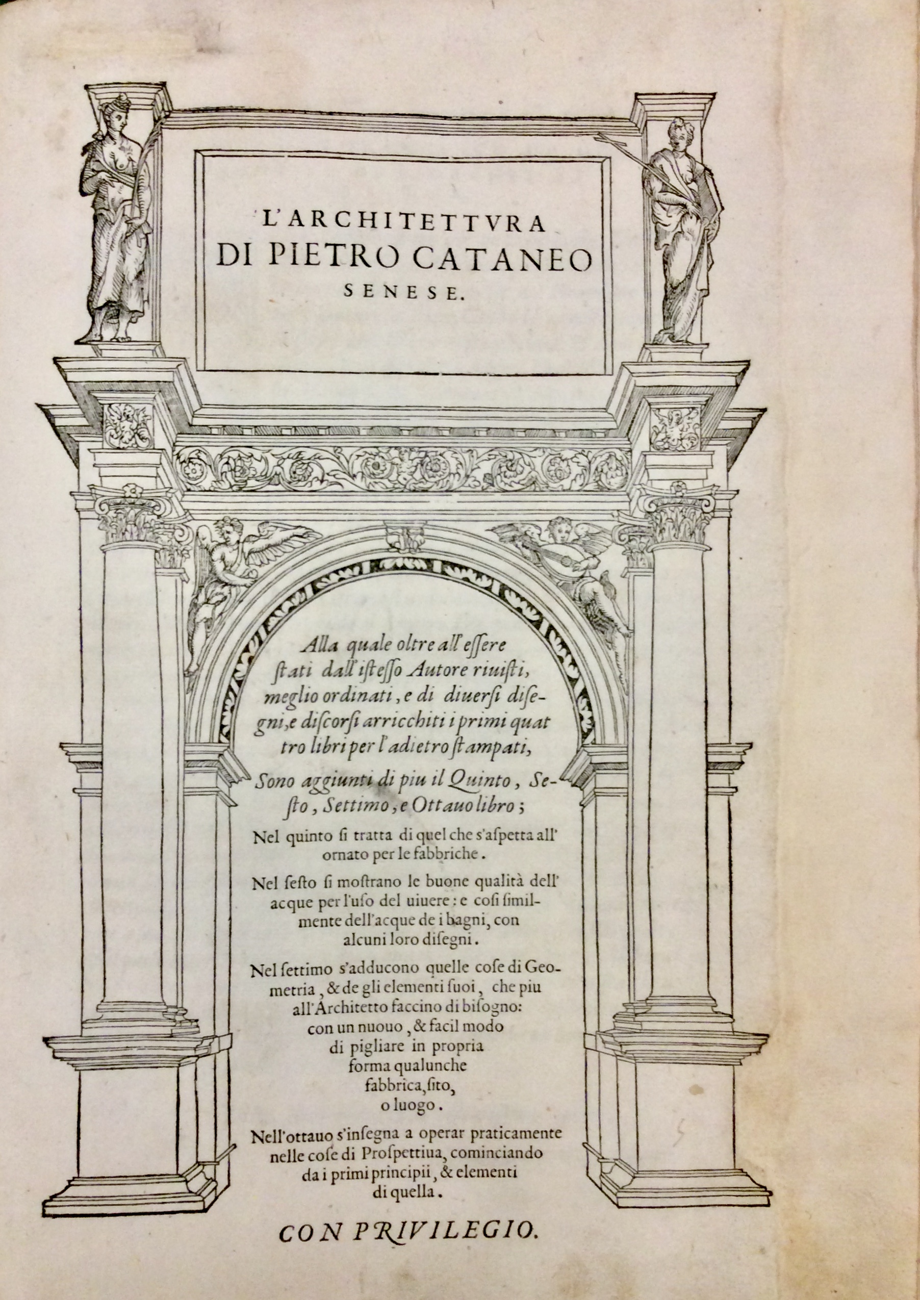 L'ARCHITETTURA DI PIETRO CATANEO SENESE. - Alla quale oltre all'essere …