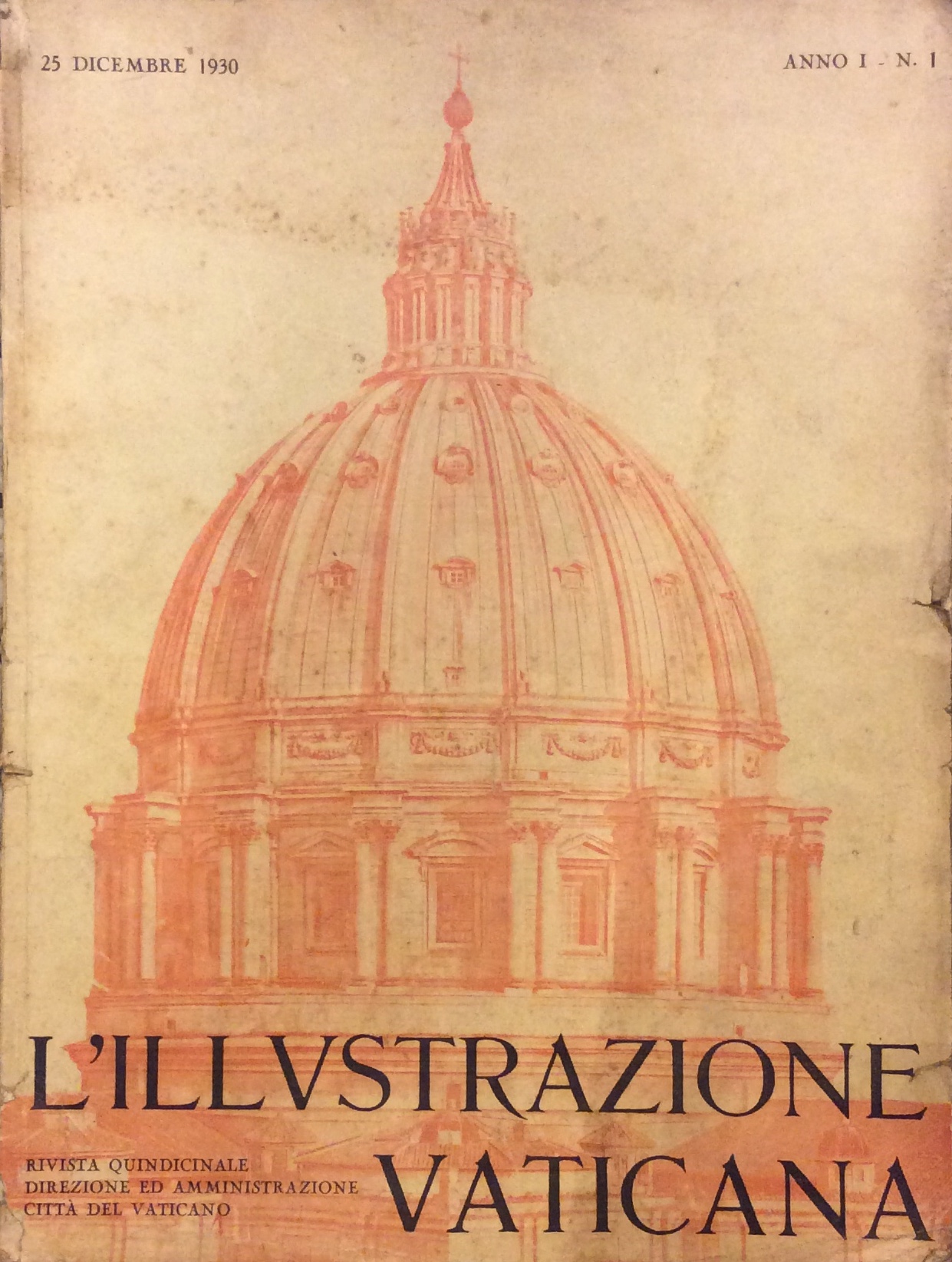L'ILLUSTRAZIONE VATICANA. - Rivista quindicinale. Direttore: Giuseppe Dalla Torre.