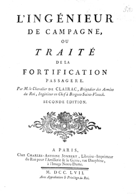 L'INGENIEUR DE CAMPAGNE, OU TRAITE' DE LA FORTIFICATION PASSAGERE.