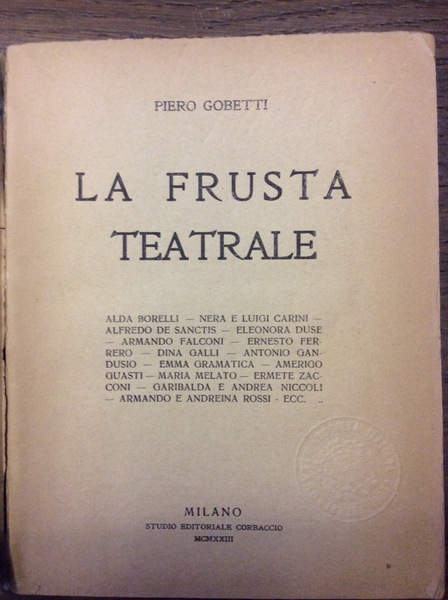 LA FRUSTA TEATRALE.