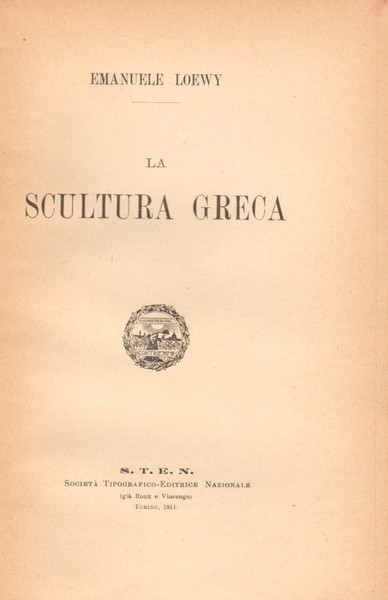 LA SCULTURA GRECA.