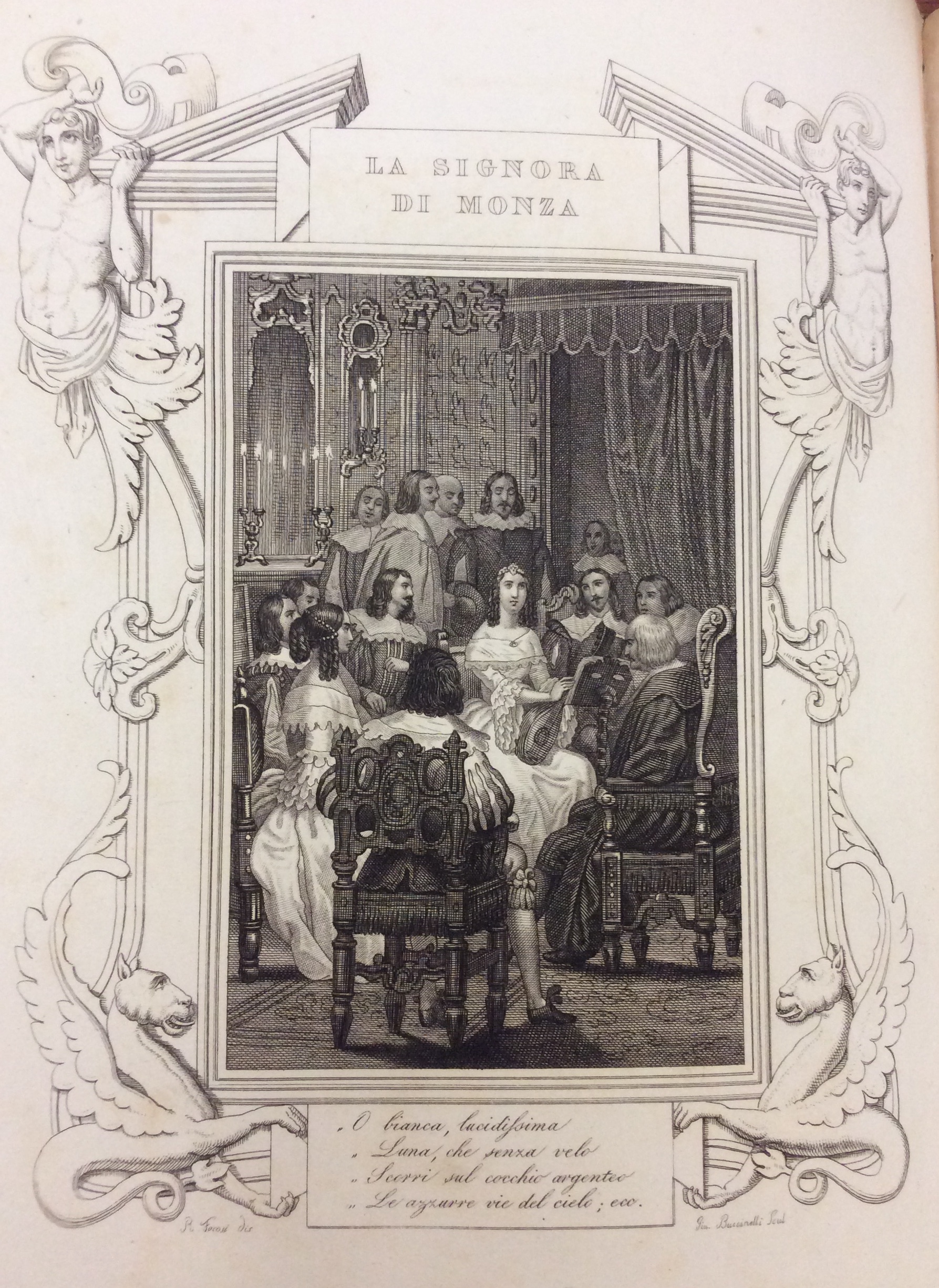 LA SIGNORA DI MONZA. - Storia del secolo XVII. Edizione …